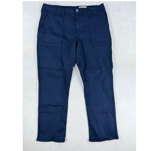 cosmic blue love Pants - Cosmic Blue Love Navy Utility Patch Pocket Straight Leg Pants Size 33